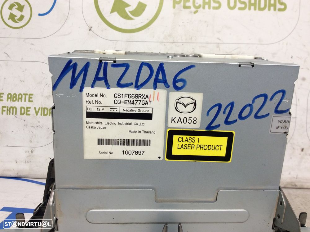 Rádio Mazda 6 Ref. CQ-EM477CAT - 3