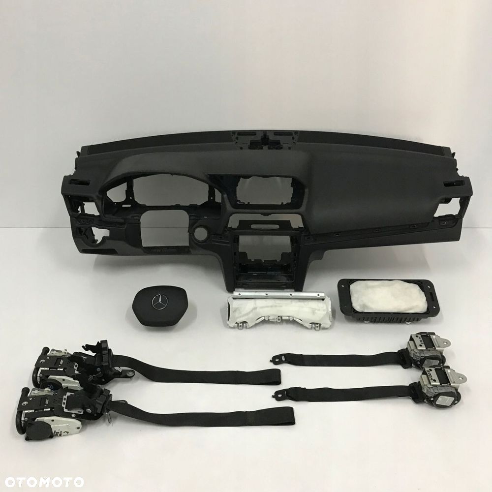 MERCEDES W207 DESKA ROZDZIELCZA KONSOLA KOKPIT PULPIT PODUSZKI AIRBAG AIR BAG PASY KIT SET - 1