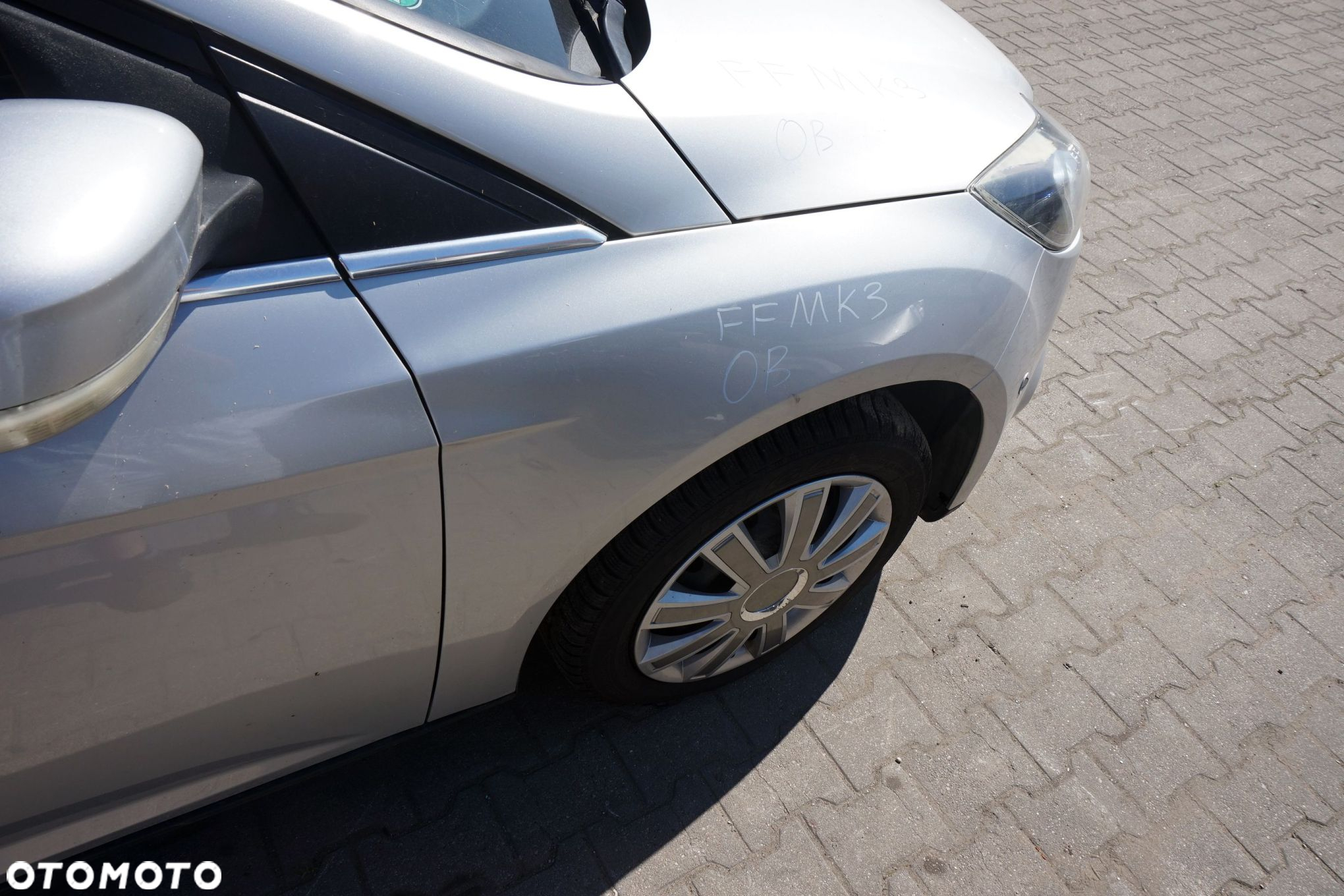 MASKA ZDERZAK BŁOTNIKI LAMPY FOCUS III MK3 OB 0B  FORD 2010-2014 SREBRNY PRZÓD KOMPLETNY - 12