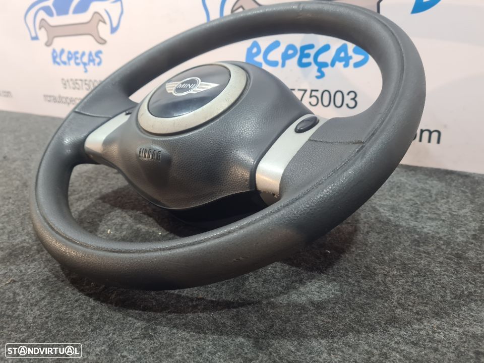 VOLANTE GUIADOR COMPLETO MINI COOPER ONE R50 R53 COMANDOS MULTIFUNÇÕES AIRBAG - 4
