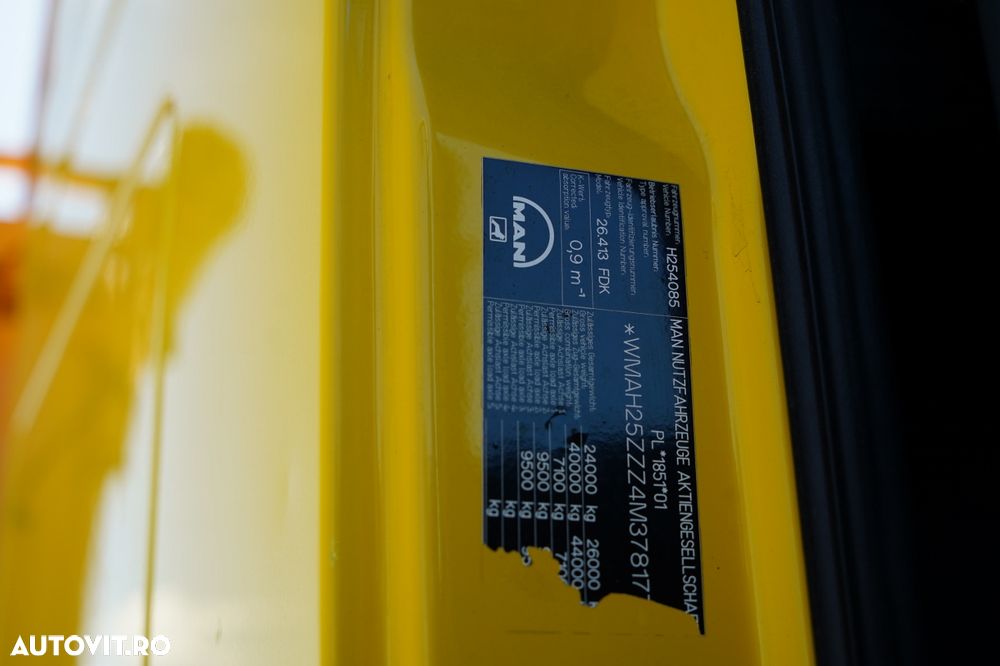 MAN TGA 26.410 / 6x4 / BASCULATOR 3 LATURĂ / MEILLER KIPER / MANUAL / - 39