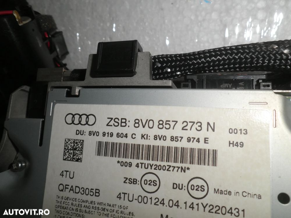 Display navigatie Audi A3 8V 8V0857273N - 3