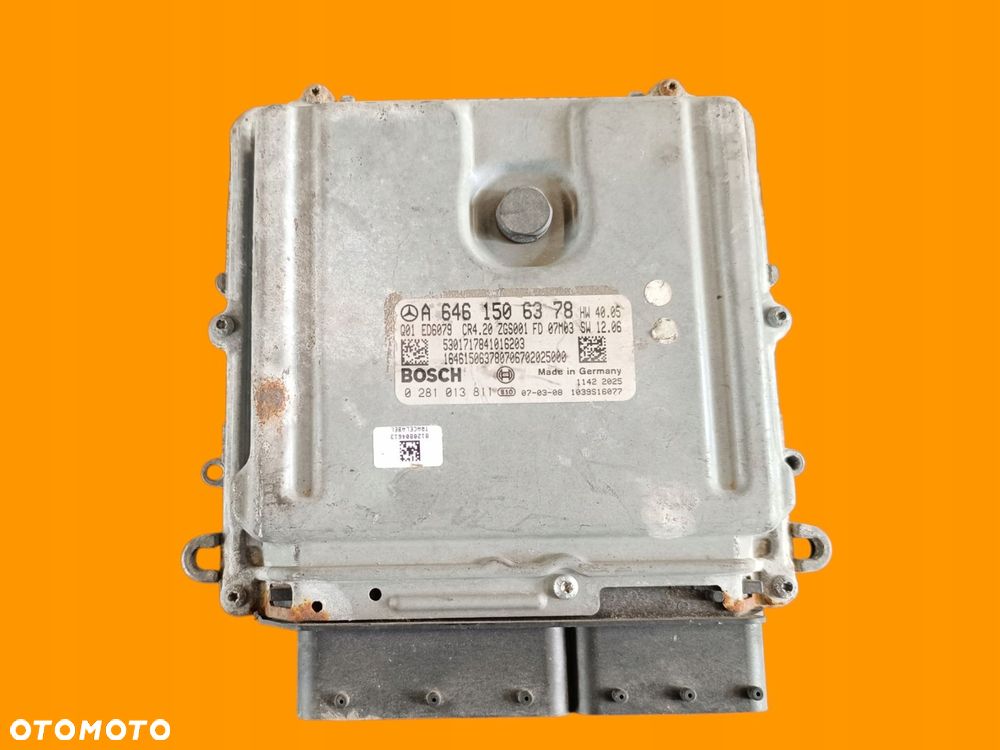 sterownik silnika mercedes sprinter w906 2.2 cdi a6461506378 - 1