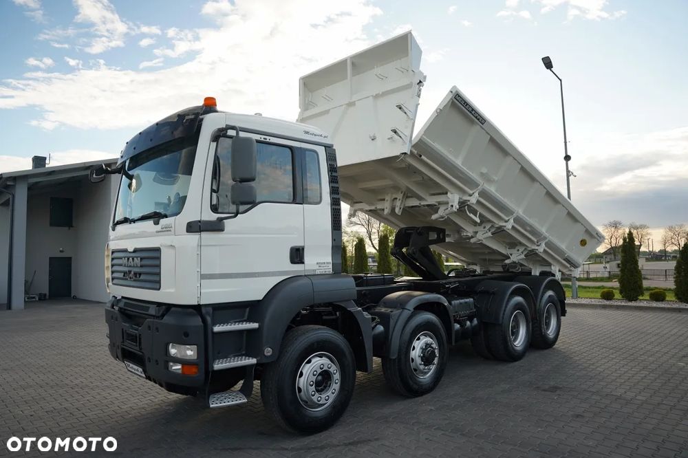 MAN TGA 35.480 / 8x6 / WYWROTKA 2 STRONNA / HYDROBURTA / MEILLER KIPPER / MANUAL / KAMERA - 3