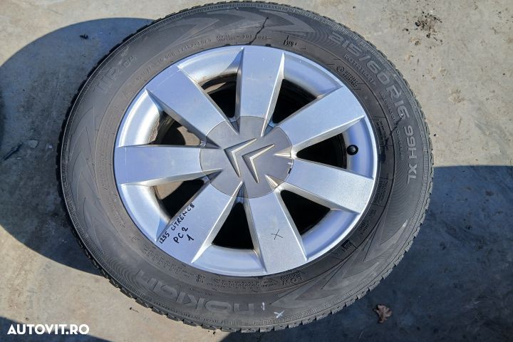 Janta aliaj cu anvelopa 16 215/ 60 R16 215/ 60 R16 Citroen C8 1 [2002 - 1