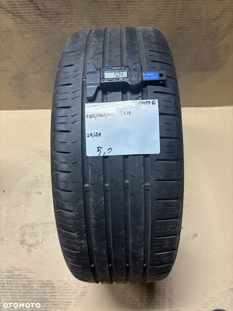 1x 195/50R15 82H CONTINENTAL ECOCONTACT 6 opony letnie - 1