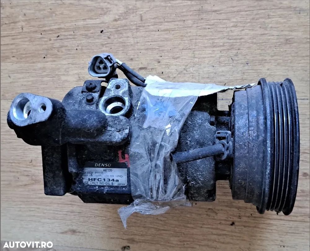 Compresor ac clima aer conditionat Denso Toyota Rav 4 motorina diesel cod: 447220 , HFC134a ( 5 pk ) - 1