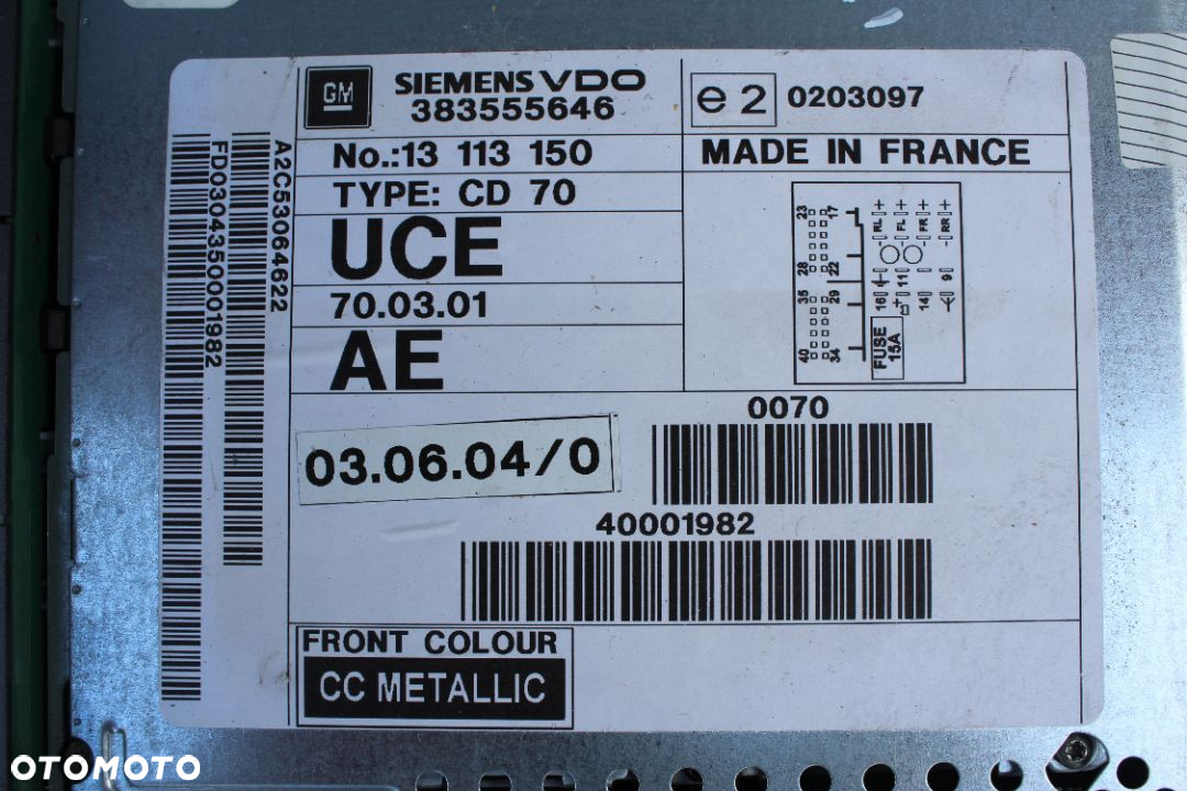 RADIO NAWIGACJA KOLOROWA OPEL VECTRA C SIGNUM CD 70 NAVI - 4