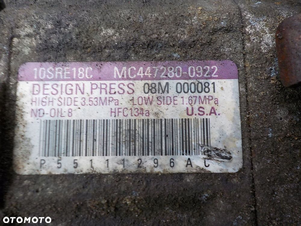 JEEP COMPASS 2.2 CDI SPRĘŻARKA POMPA KLIMATYZACJI 447280-0922 - 4