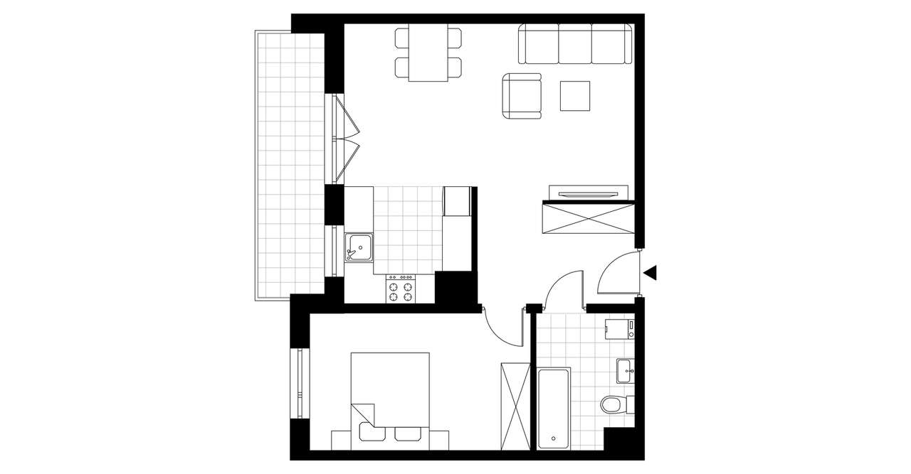 2-pokojowe mieszkanie 50m2 + balkon Bez Prowizji - Pełny obrazek: 3/23