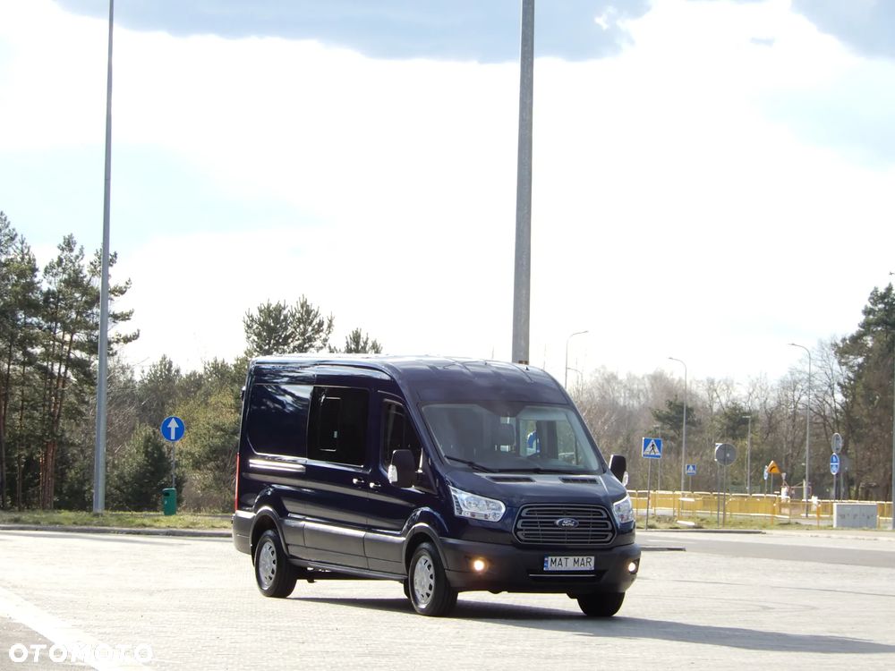 Ford Transit 2.0 DCiV 130 Km EcoBlue Wersja TREND L3H2 Blaszak Furgon 6-Cio Osobowy Doka Brygadowy Dubel + 1267 Kg Ładowność DMC 3500 Kg Stan Auta Jak Nowy UNIKAT !!! - 2