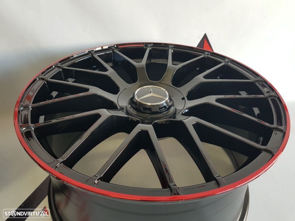 Jantes Mercedes C63S Black Red 19 - 5