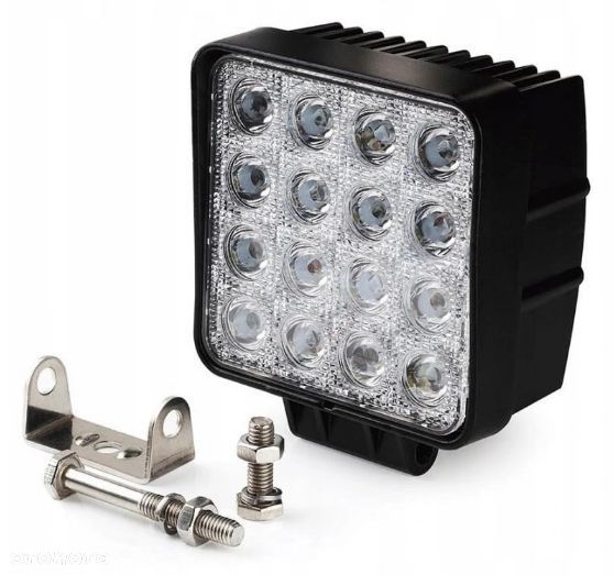 LAMPA ROBOCZA DIODOWA 16 LED 48W HALOGEN 12V-24V - 4
