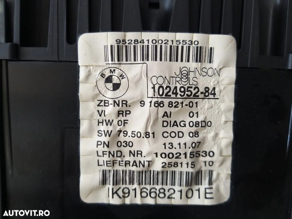Ceasuri bord diesel bmw seria 1 e87 e81 102495284 916682101 ik916682101e - 3