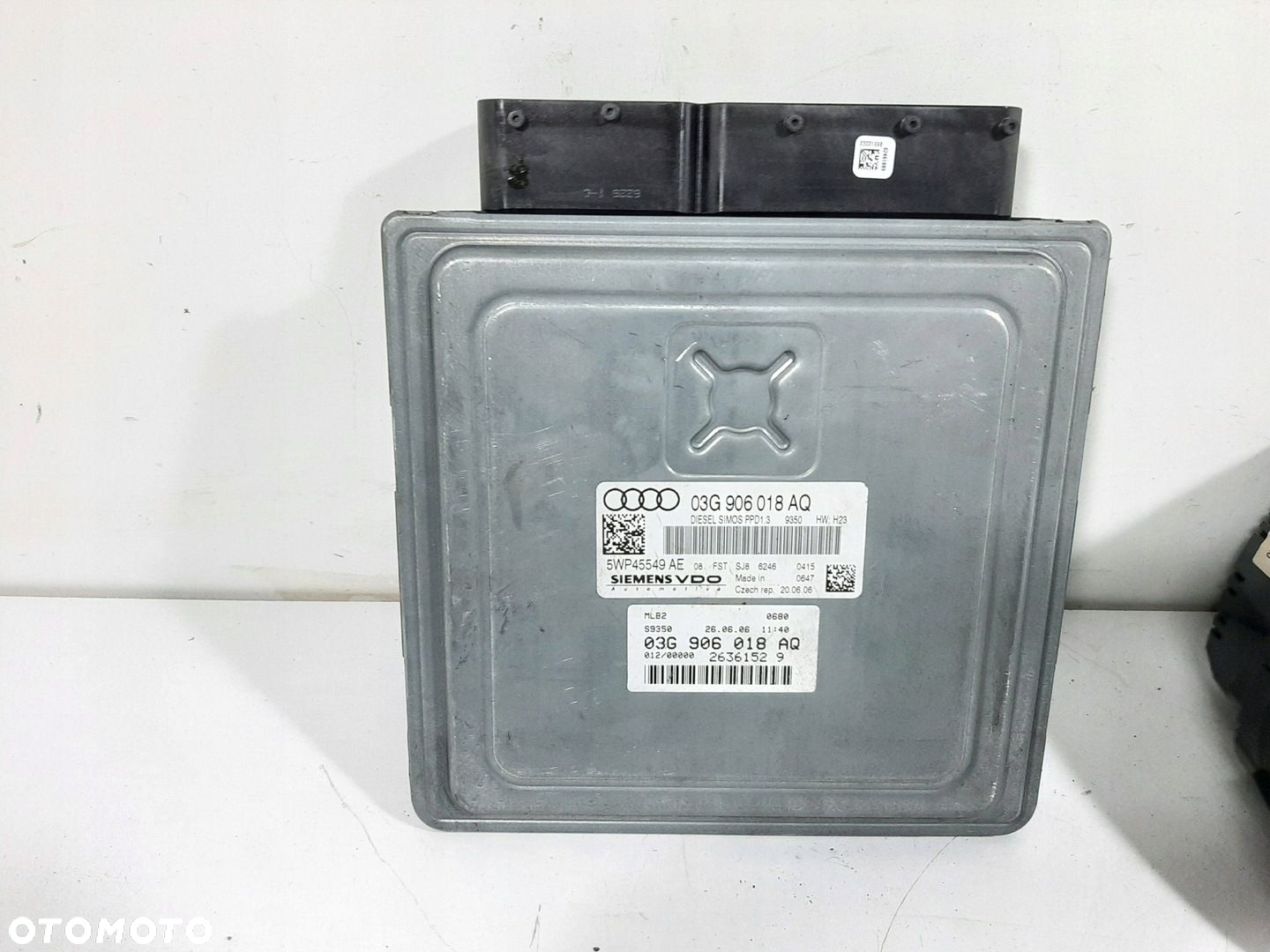 AUDI A4 B7 SEDAN 2.0TDI 07R STEROWNIK SILNIKA ZESTAW SIEMENS 03G96018AQ KPL - 4