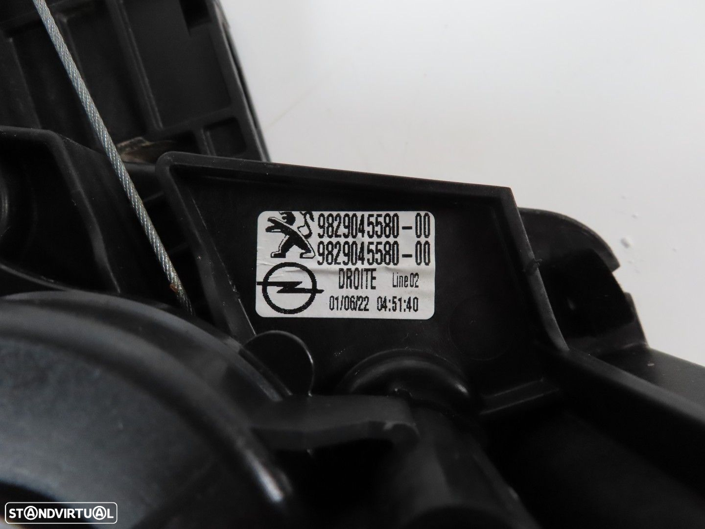 Elevador da Porta Com Motor Direito/Trás Seminovo/ Original OPEL CORSA F/PEUGEOT... - 5