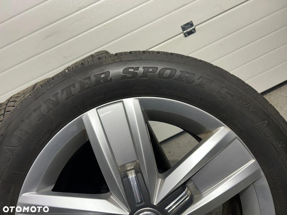 Oryginalne koła zimowe FELGI 17 VW T6 T6.1 T5 MULTIVAN 5x120 Dunlop 235/55R17 jak NOWE - 12