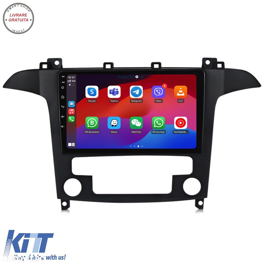 Navigatie Android Dedicata Ford S-Max (2006 - 2015) 9Inch, 4Gb Ram, 64Gb Stocare, - livrare gratuita - 4
