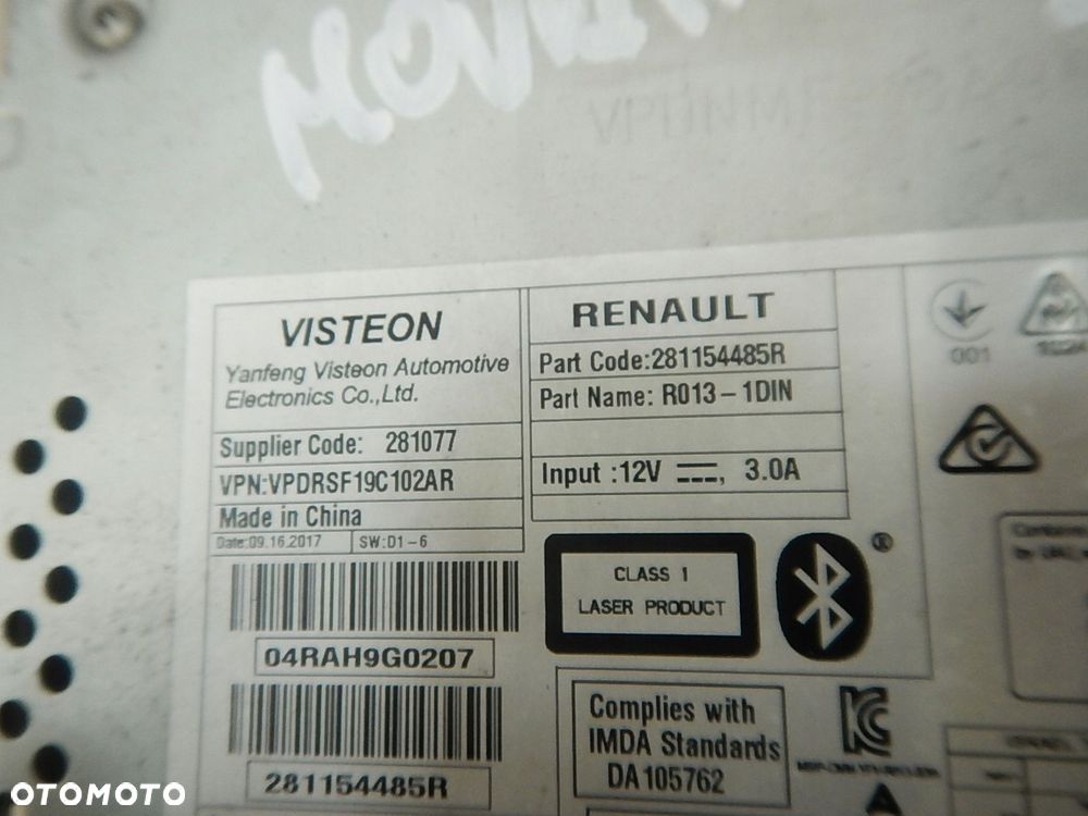 radio cd usb renault master iii movano b 17r - 5