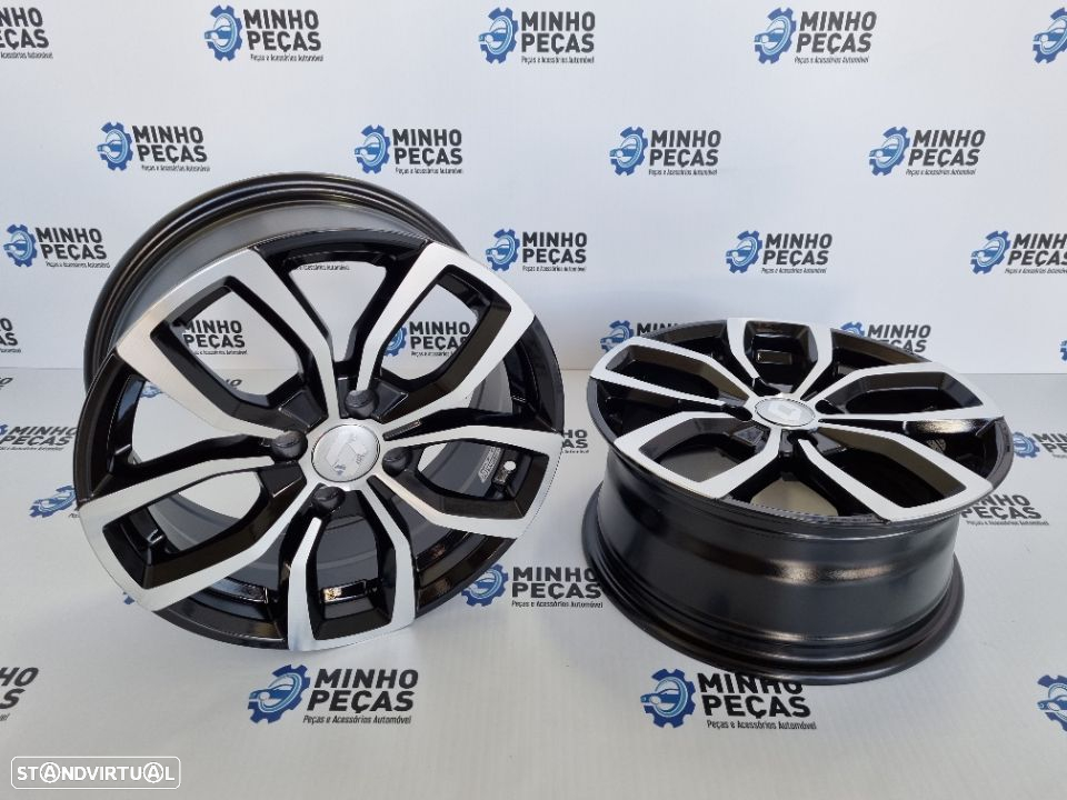 Jantes Renault Clio em 15 (4x100) Black Polish - 4