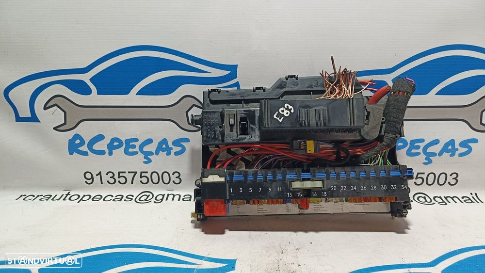 TAMPA CAIXA FUSIVEIS TAMPA PAINEL COMANDO CONTROLO SAM BMW X3 E83 61138364542 8364542 MR20060531 X3 E83 LCI SERIE 3 E46 - 1