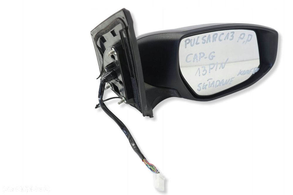 NISSAN PULSAR 14R LUSTERKO PRAWE 13PIN SKŁADANE KAMERA CAP ANGLIK - 1