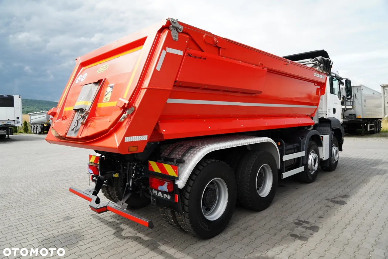MAN TGS 35.460 / 8X4 / WYWROTKA TYLNOZSYPOWA / HYDROKLAPA / 2018 ROK / SPROWADZONY / PO KONTRAKCIE SERWISOWYM - 8