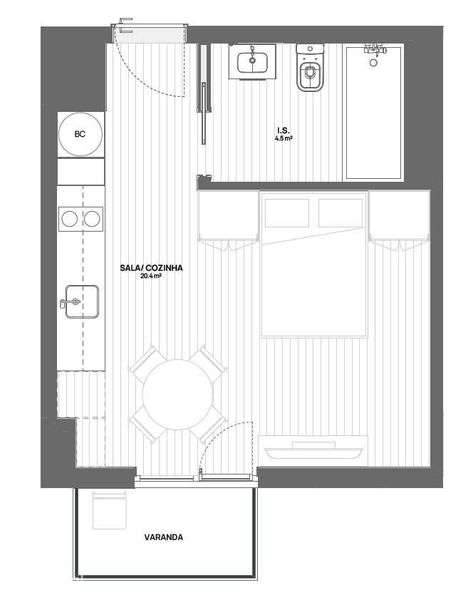 Apartamento T0 em Leça da Palmeira, Matosinhos - Grande imagem: 3/3