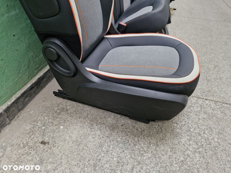 renault twingo iii 3 lift fotel lewy prawy przód kanapa komplet eu półskóra - 5