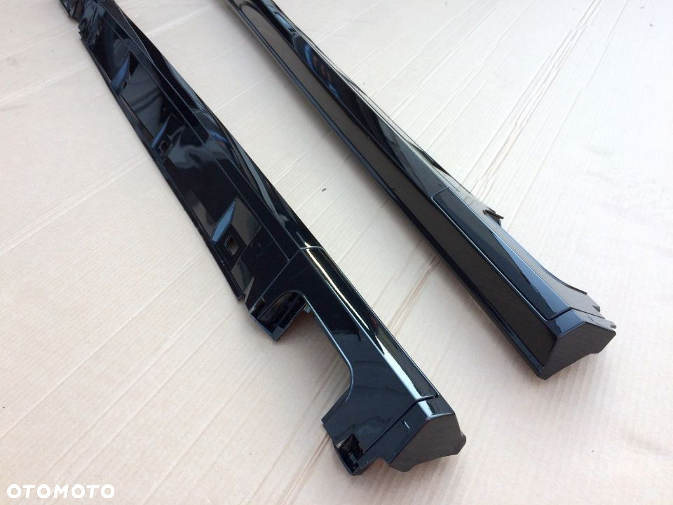 Listwy Progowe Boczne Audi A6 C7 4G0 LIFT S-Line CZARNE - 4