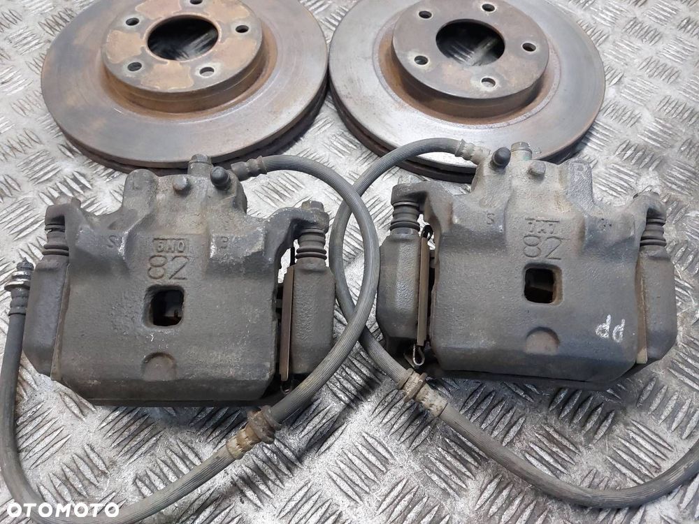TARCZE HAMULCOWE PRZÓD + KLOCKI + ZACISKI NISSAN PULSAR C13 1.5 DCI - 2