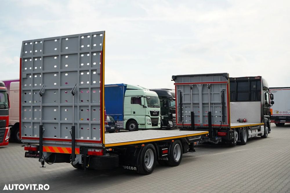 DAF XF 480 / TANDEM CARRIER KIT / 15,6 M / SSC / TRAVERSE / HYDRAULIC RANGE / RADIO CONTROL / WINCH / LIFTING AXLE / PARKING AIR CONDITIONING / WECON - 6