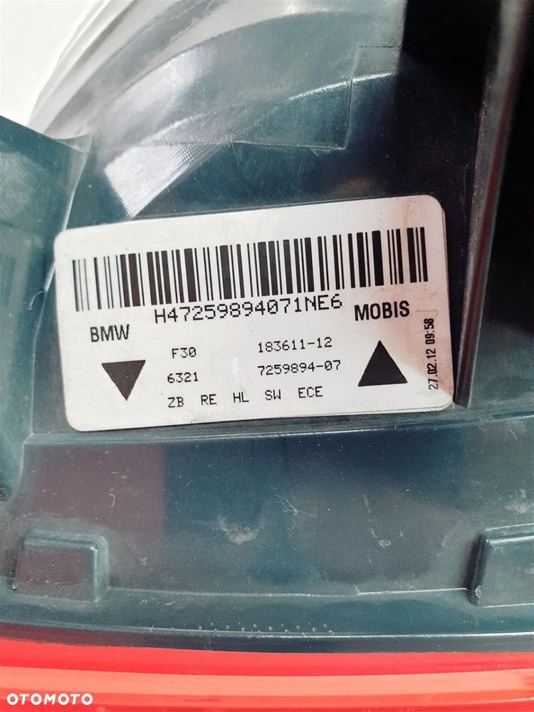 BMW 3 F30 11-15r PRAWA LAMPA TYŁ LED ORY EU - 7