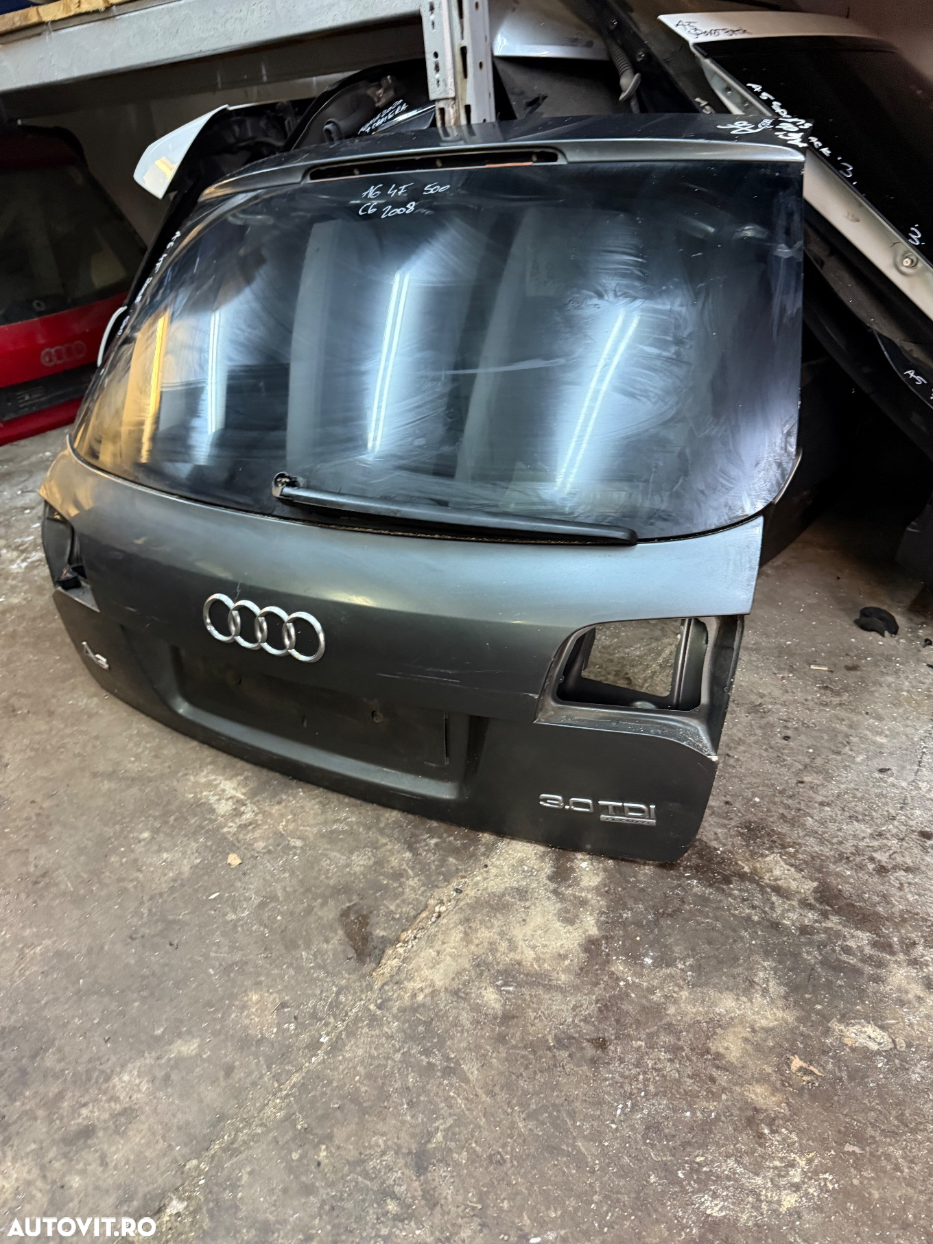 Haion complet AUDI A6 C6 4F combi an 2005-2011 cu luneta, stergator si ornamente - 2