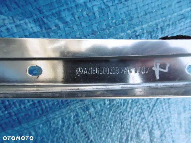 LISTWA KAROSERYJNA BOCZNA DACHOWA DACHU CHROM LEWA PRAWA A2166900139 A2166900239 MERCEDES CL W216 C216 - 6