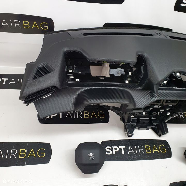 PEUGEOT 208 2008 II 2 DESKA ROZDZIELCZA KONSOLA KOKPIT PULPIT PODUSZKI AIRBAG AIR BAG PASY KIT SET - 2