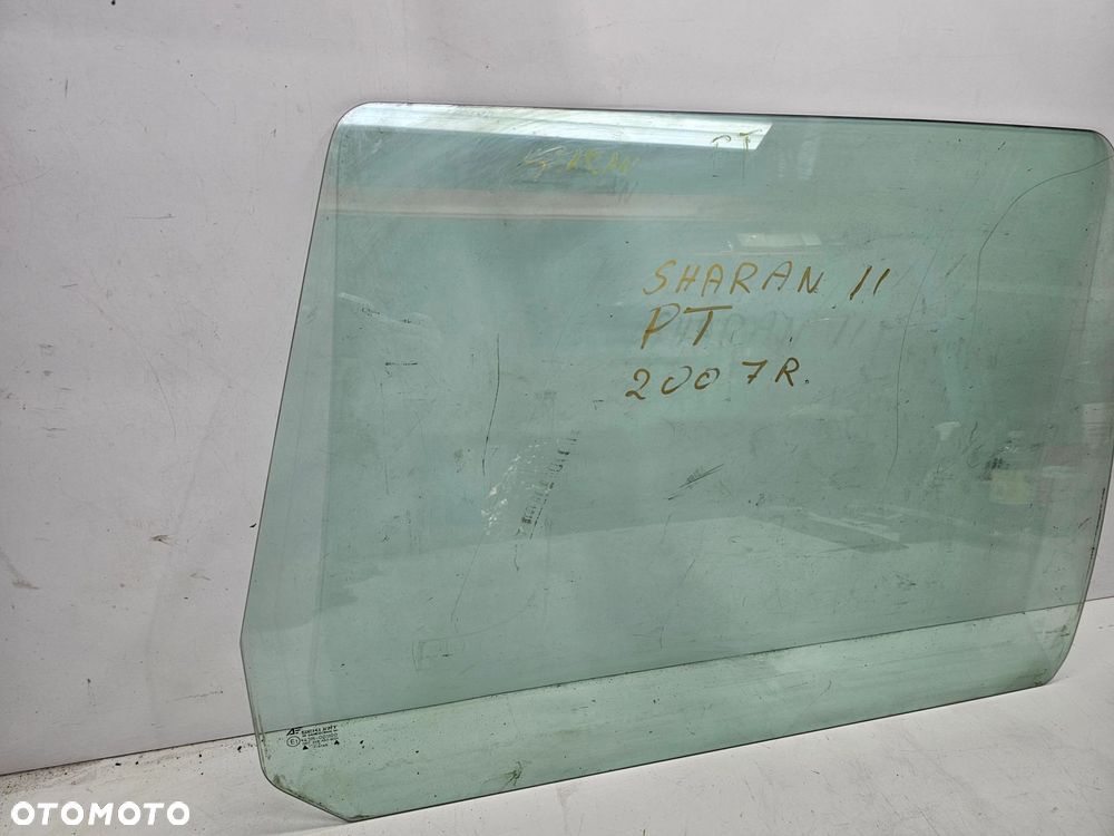 SZYBA DRZWI PRAWY TYŁ VW SHARAN II 2007 ROK 7M0845206A - 2