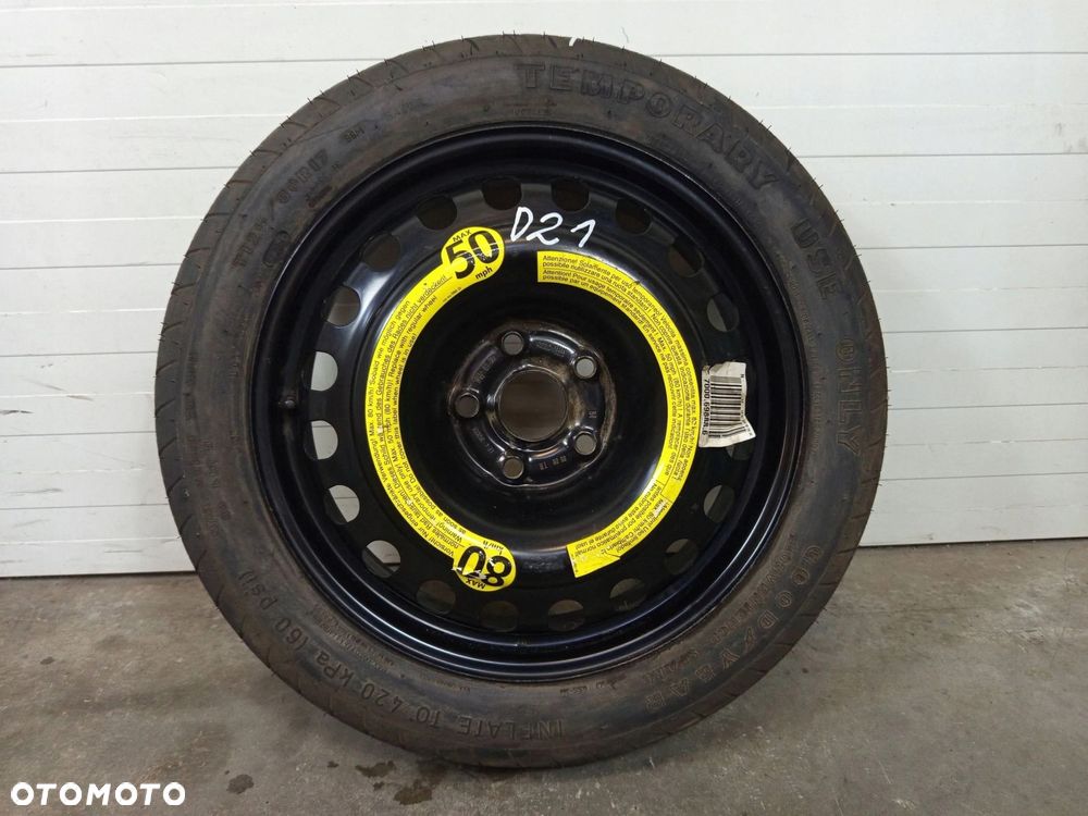 KOŁO DOJAZDOWE AUDI A4 B6 B7 4X17J ET35 125/80R17 5X112 8E0601027C - 1