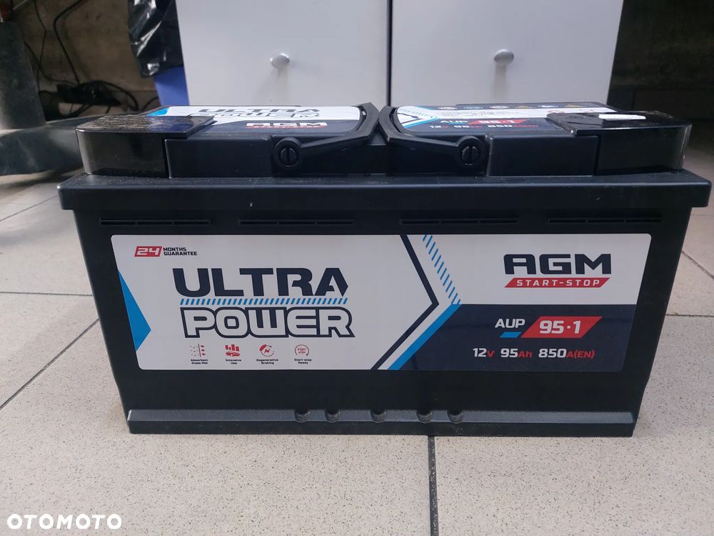 AKUMULATOR ULTRA POWER 12V 95Ah 850A AGM START STOP AUP-95-1 - 4