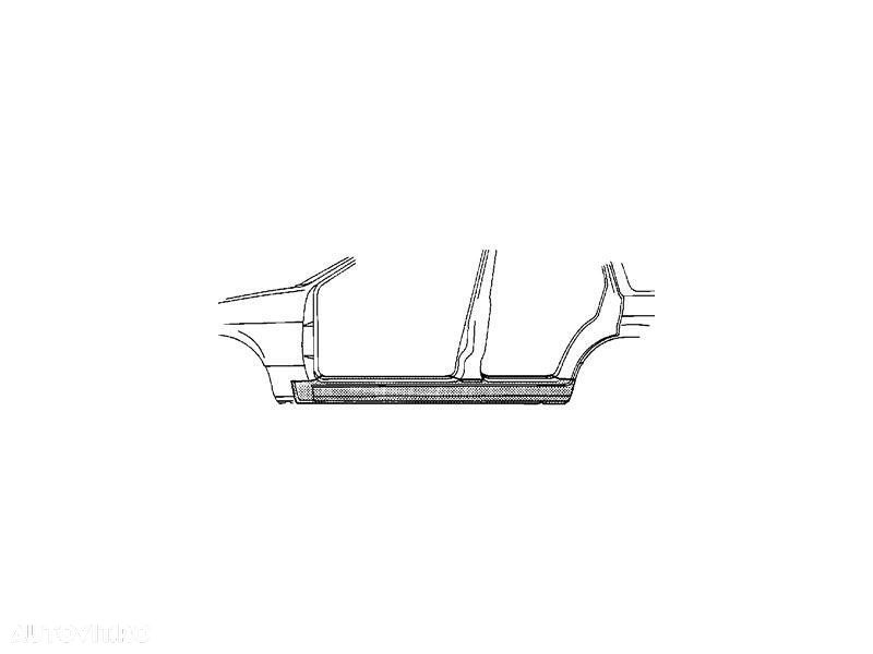 Prag Ford Mondeo (B4Y/B5Y/Bwy) 10.2000-03.2007 Dreapta 1357839, prag din metal - 1