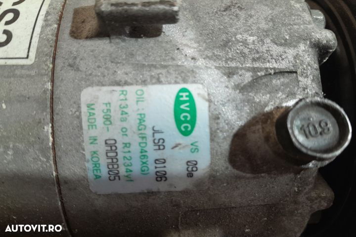 Compresor AC R134A / R1234YF / F500-QADAB05 Hyundai i10 2 [2013 - 201 - 6
