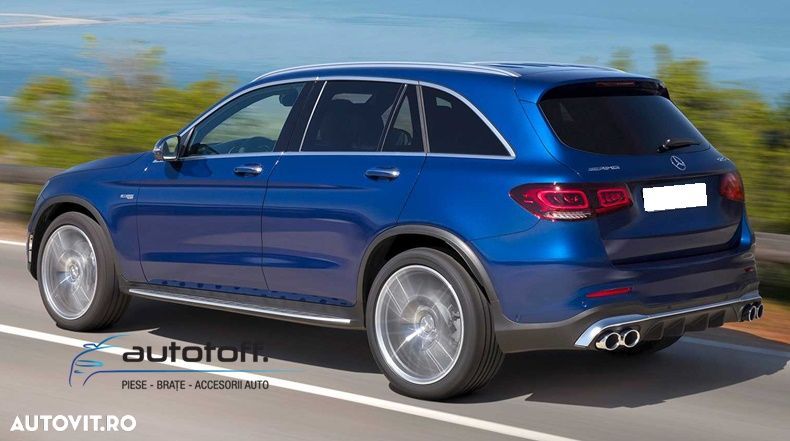 Difuzor bara spate compatibil Mercedes GLC X253 SUV Facelift (2019+) AMG43 Design - 3