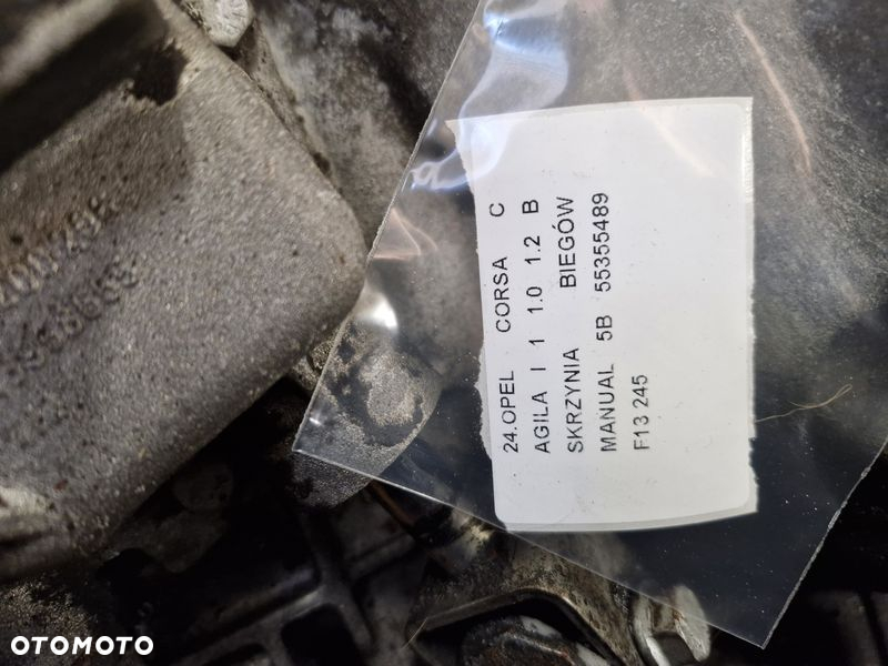 OPEL CORSA C AGILA I 1 1.0 1.2 B SKRZYNIA BIEGÓW MANUAL 5B 55355489 F13 - 5