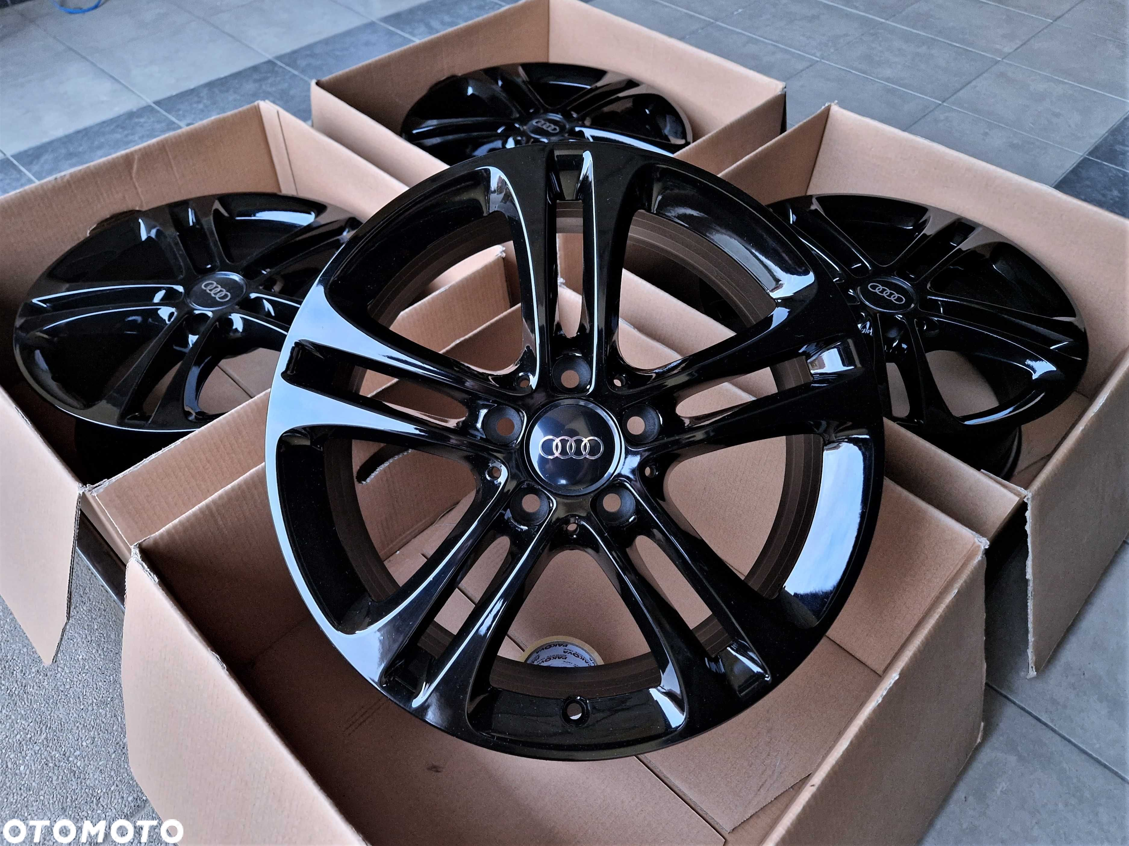 Alufelgi 17 5x112 Audi A3 A4 Q2 Q3 Seat Leon Exeo Altea Czarne ! 806# - 4