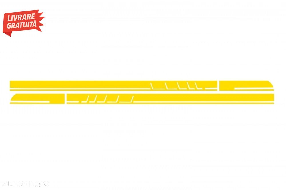 Set Stickere Capota Plafon Portbagaj si Laterale Galben Mat Mercedes CLA W117 C117- livrare gratuita - 7