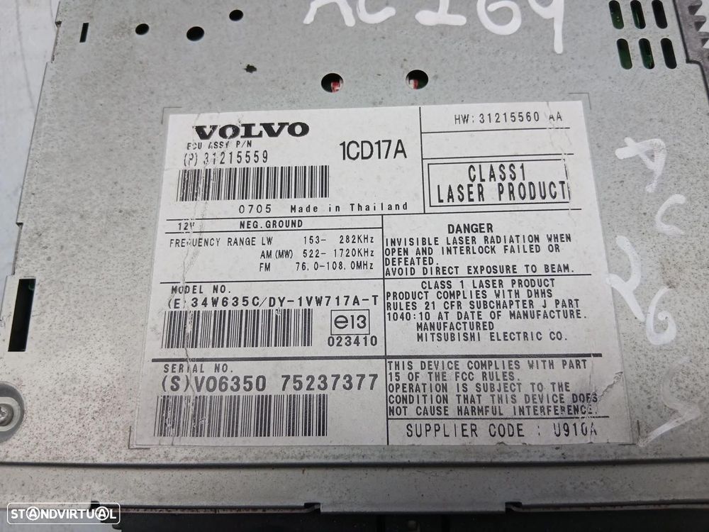 Rádio / auto-rádio VOLVO S40 II (MS) - 3