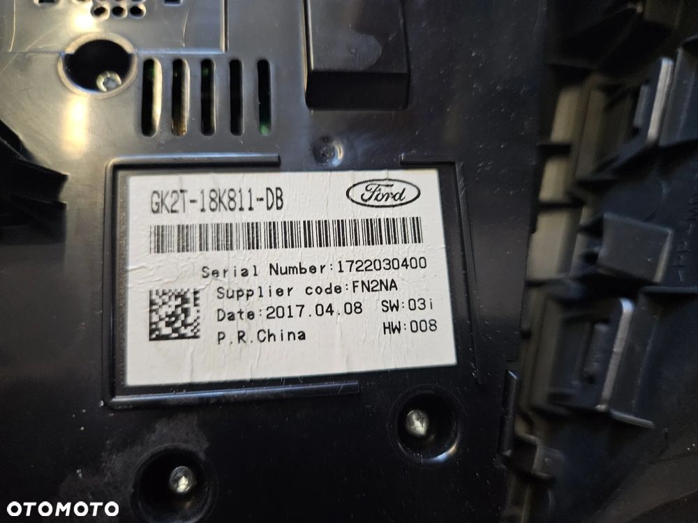 Radio bez nawigacji FORD TRANSIT CUSTOM GK2T18K811CB 2.0L hybrid 96kW 2017 - 4