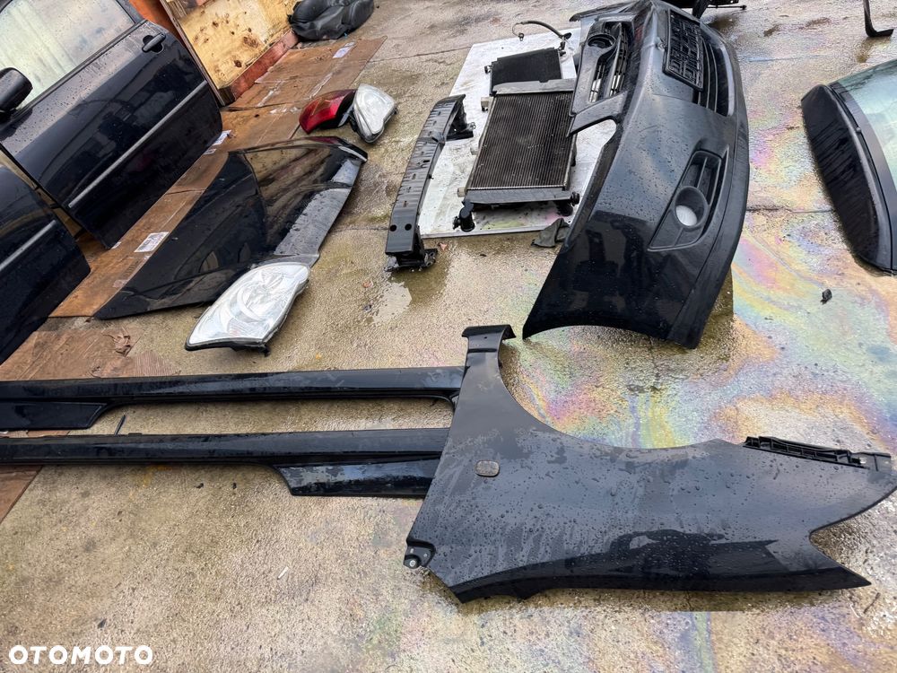 Toyota corolla e12 maska zderzak przód drzei prawe lewe progi nadkole błotnik prawy lewy klapa tył tylnia klapa bagażnika lusterko kod lakieru 209 czarny fb15 - 3