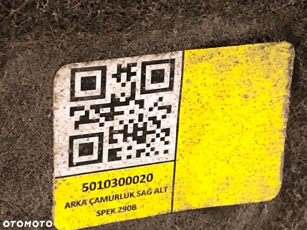 NADKOLE PRAWY TYŁ  TOYOTA COROLLA sedan (_E21_) 2019 - 2022 1.5 VVTi 92kW [125 KM] benzyna 2019 - - 4