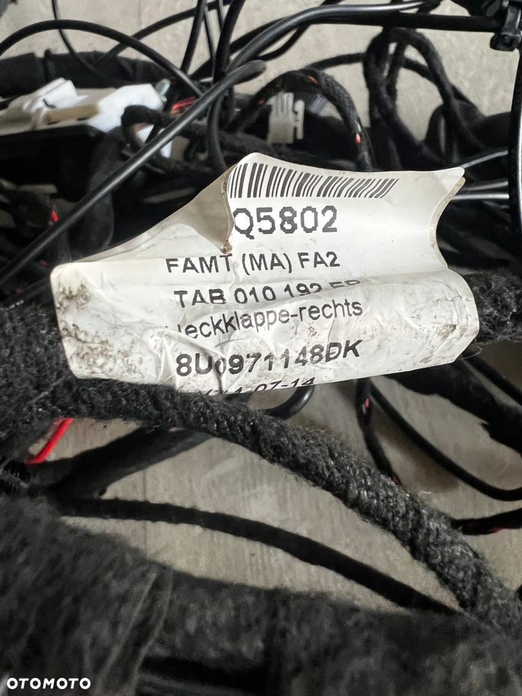 KOMPLETNA WIĄZKA MODUŁ KAMERY COFANIA KAMERA AUDI Q3 8U0907441 8U0971147AA 8U0971148DK 5N0827566A - 5